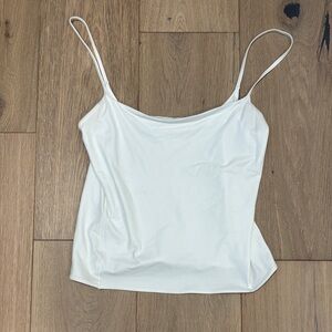 Lululemon White Wundermost Tank